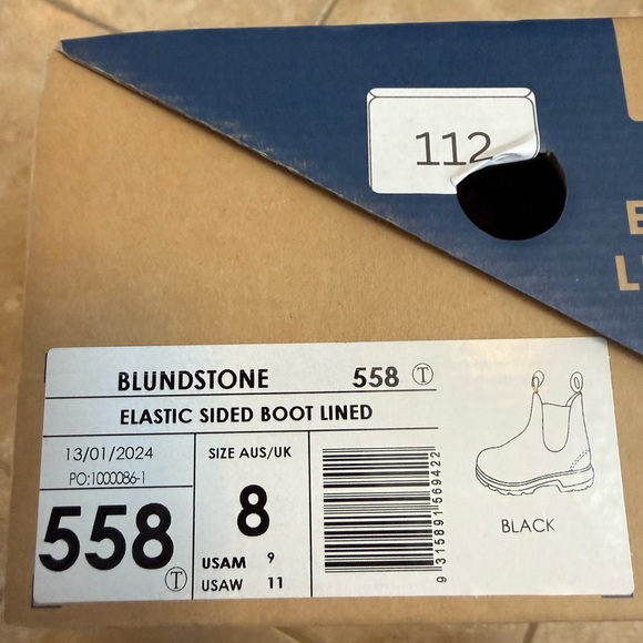 BLUNDSTONE unisex ELASTIC SIDED 558 CHELSEA BOOT LINED - Picture 14 of 14